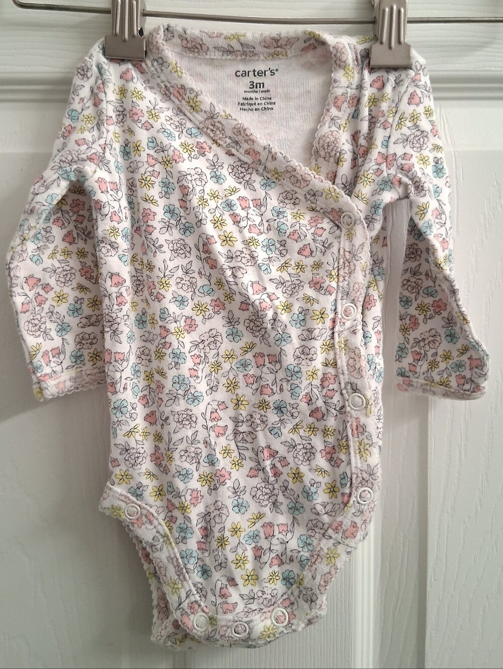Carters 3 Months Floral Baby Bodysuit